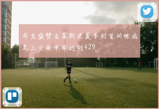 布克盛赞吉莱斯皮夏季刻苦训练成果三分命中率达到429